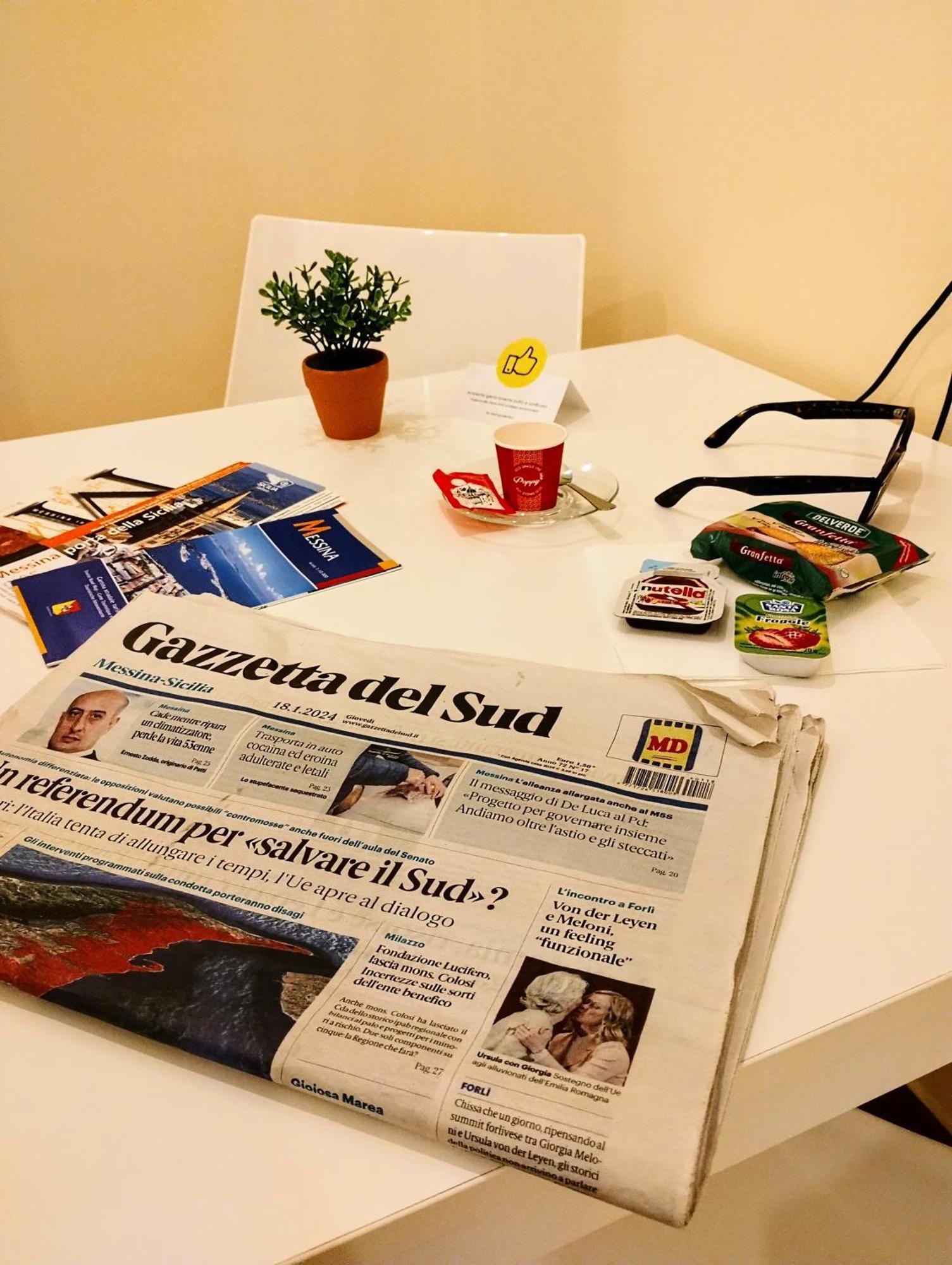 Suleima B&B Messina Centro ภายนอก รูปภาพ